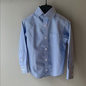 Boy’s Blue Checkered Dress Shirt